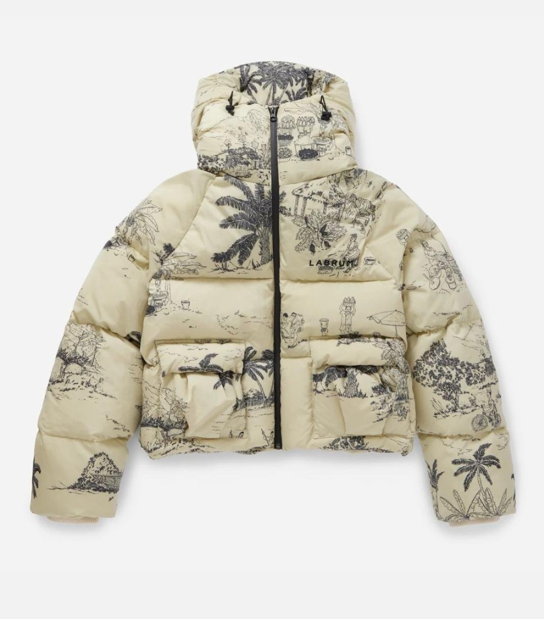 Labrum London printed puffer jacket — made at We Sustain atelier